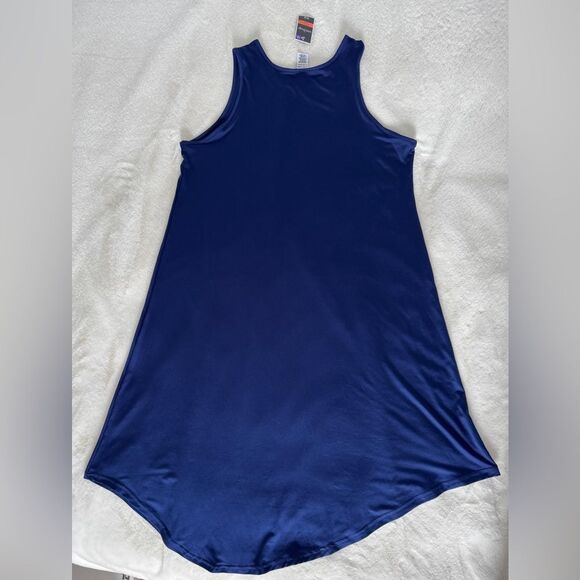 West Loop Blue Midi SLEEVELESS Dress NWT XL - Picture 4 of 7